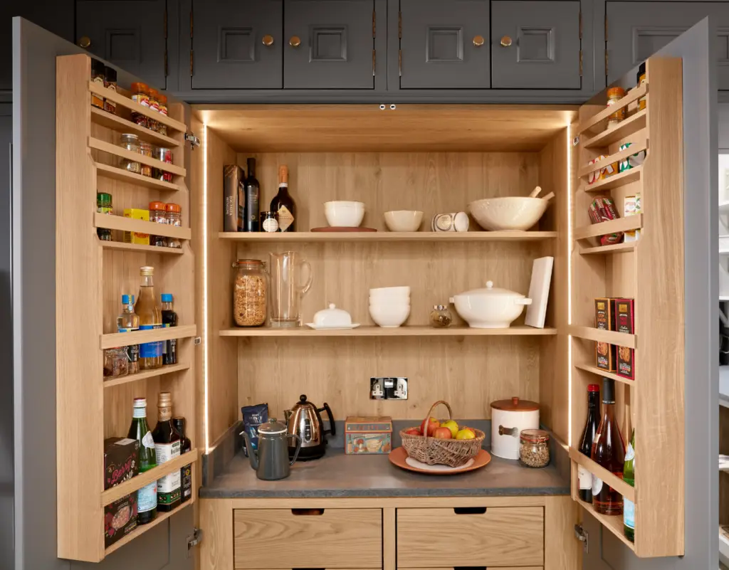 perfect pantry larder to decrease clutter and increase space in the kitchen
